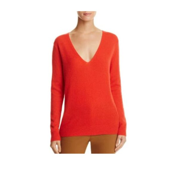 Theory Adrianna Cashmere Sweater - Paprika - Picture 1 of 9